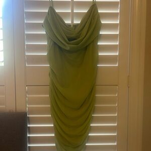 Windsor Strapless Lime Green Dress